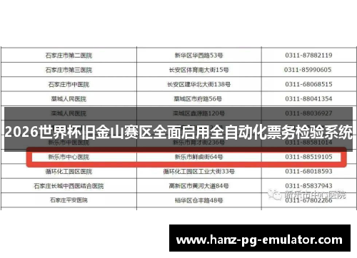 2026世界杯旧金山赛区全面启用全自动化票务检验系统