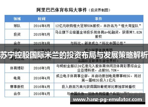 苏宁控股国际米兰的投资布局与发展策略解析