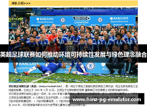 英超足球联赛如何推动环境可持续性发展与绿色理念融合